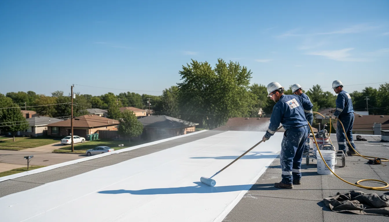 Commercial roof coating in Wallace, MI near me